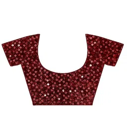 House of Pataudi Striped Saree With Unstitched Blouse image 3