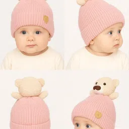 ketkar Unisex Kids Woollen Beanie image 4