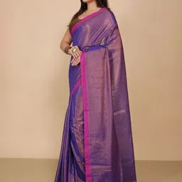 WoodenTant Tissue Handloom Saree image 4