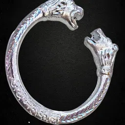 Anvika Men Silver-Plated Kada Bracelet-picture-39