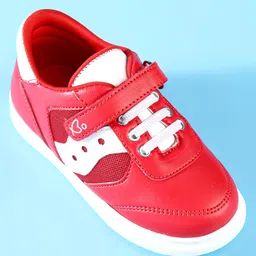 Babyoye Casual Shoes with Velcro Closure - Red image 3