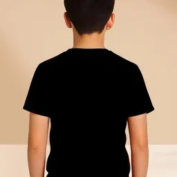 TeeSlix Unisex Black Tshirts image 4