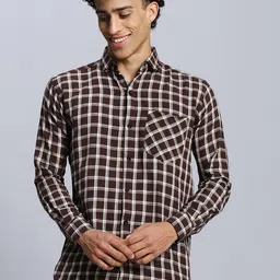 Moda Rapido Men Comfort Checked Casual Shirt-image-22