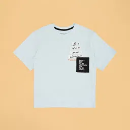 Pantaloons Junior Boys Blue Cotton Printed T-Shirts image 3
