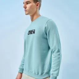 Bewakoof Green Regular Fit Printed Sweatshirt image 3