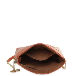 Caprese Siesta Tan Faux Leather Printed Sling Handbag image 3