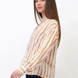 SPYKAR Orange Stripes Shirt image 3