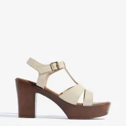 LUNA BLU by Westside Ivory Multi-Strap Platform Sandals image 2