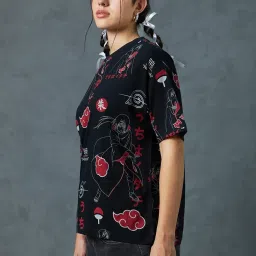 Bewakoof Black Cotton Printed T-Shirt image 3