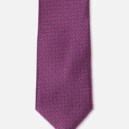 Van Heusen Purple Embroidered Tie image 3