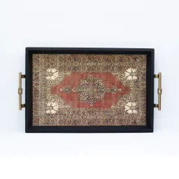 Karo Samara Printed Multicolor Wood Big Tray image 3