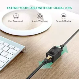 FEDUS RJ45 Ethernet Coupler Cat7, Cat6 Cat5e RJ45 8P8C Female to Female Cables Connector (Pack of 5 Pcs) image 5