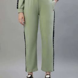 Iconic Green Cotton Printed Track Pants-picture-38