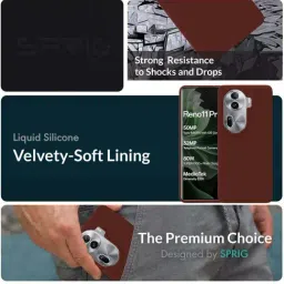 Sprig Back Cover for Oppo Reno 11 Pro (Brown) image 2