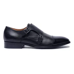 Louis Stitch Men's Obsidian Black Monk Shoes image 3