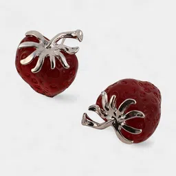 SOHI The Strawberry Silver-Plated Stud Earrings-image-80