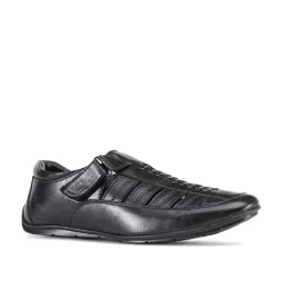 Bata Men's Black Fisherman Sandals-picture-26