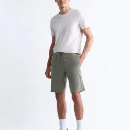 u.s. polo assn. USPA Sport Grey Nylon Slim Fit Solid Shorts image 4