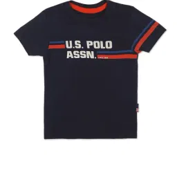 U.S. Polo Assn. Kids Navy Graphic Print T-Shirt-image-62