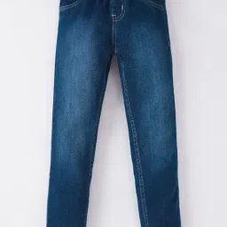 Ed-a-Mamma Kids Blue Cotton Washed Jeans-image-38