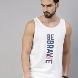 Bushirt White Printed Cotton Vest-picture-36