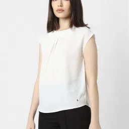 Van Heusen White Regular Fit Top image 3