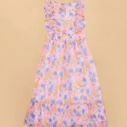 Pantaloons Junior Girls Multicolor Printed Casual Dresses image 4