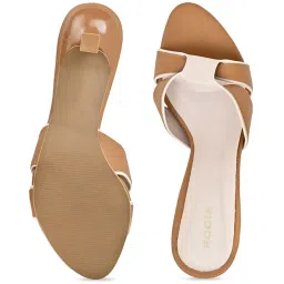 Rocia by Regal Women's Tan Casual Stilettos image 3