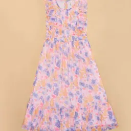 Pantaloons Junior Girls Multicolor Printed Casual Dresses image 3