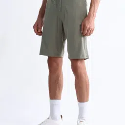 u.s. polo assn. USPA Sport Grey Nylon Slim Fit Solid Shorts image 3