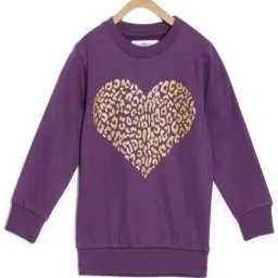 The Mom Store Girls Purple Printed Sweatshirt - Pack Of 3-image-36