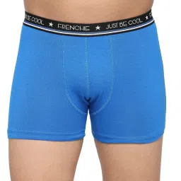 Frenchie Kids Blue & Grey Solid Trunks (Pack Of 2) image 3