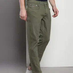 Tommy Hilfiger Avalon Green Cotton Slim Fit Jeans image 3