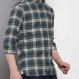 Tommy Hilfiger Putting Green Cotton Regular Fit Checks Shirt image 3