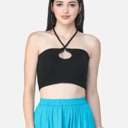 Cation Black Crop Top-image-91