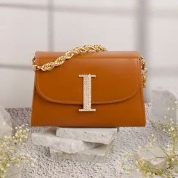 NR by Nidhi Rathi Tan Leather Embellished Clutch-picture-23
