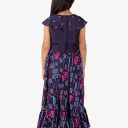 Lil Drama Kids Purple Printed Lehenga with Choli image 2