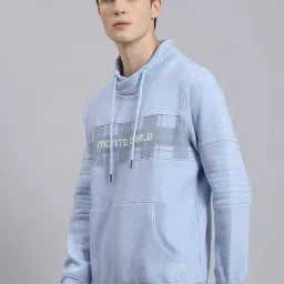 Monte Carlo Sky Melange Regular Fit Printed Sweatshirt image 3
