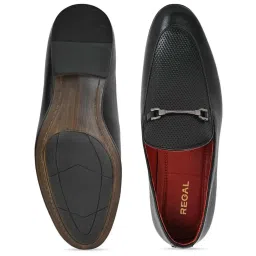 Regal Men's Black Formal Loafers image 3