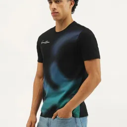 United Colors Of Benetton Black Cotton Relaxed Fit Printed T-Shirt image 3