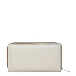 Caprese Dorrita Taupe Faux Leather Textured Zip Around Wallet image 3