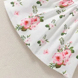 BAESD Floral Print Flutter Sleeve Fit & Flare Dress image 3