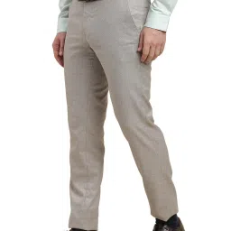 Turtle Grey Slim Fit Dobby Trousers image 3