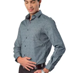 Turtle Black Cotton Slim Fit Printed Shirt image 3