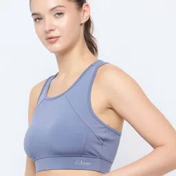 Clovia Blue Regular Fit Sports Bra image 3