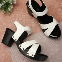 Iconics Women's White Ankle Strap Sandals-picture-20