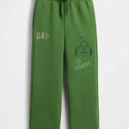 GAP Boys Green Blended Printed Trackpants-picture-14