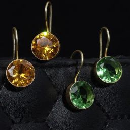 Saraf RS Jewellery Pack of 2 Gold Plated Combo Hoop Earrings-picture-47