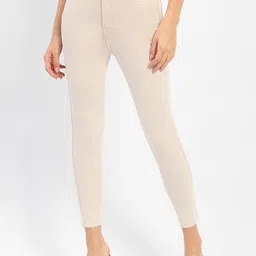 Madame Women Skinny Fit Mid Rise Clean Look Stretchable Cropped Jeans image 1