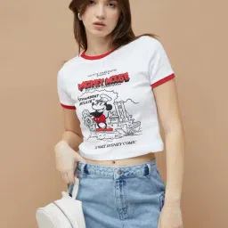 Ginger by Lifestyle White Print T-Shirt-picture-36